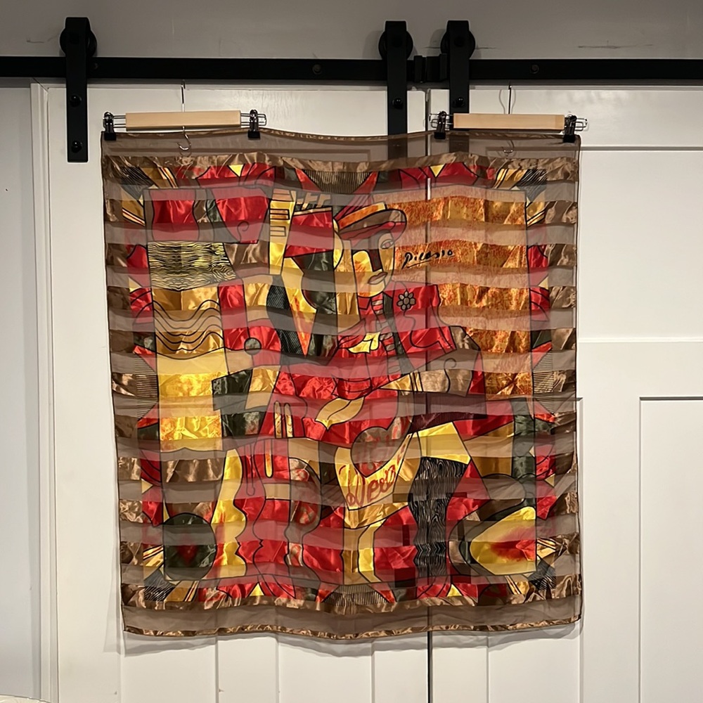 Picasso scarf/shall. 38” x 40”